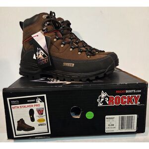 Rocky MTN Stalker Pro Waterproof Hunting Boots Size 10.5 W Vibram RK50527